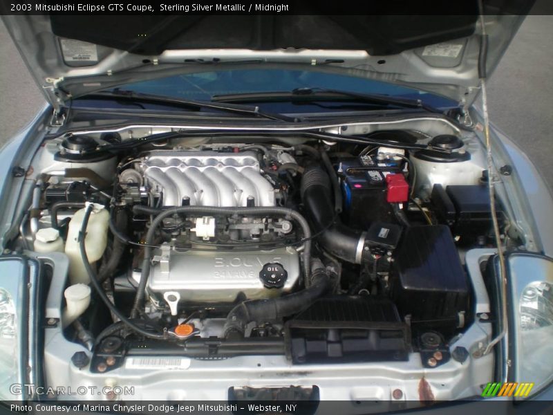 Sterling Silver Metallic / Midnight 2003 Mitsubishi Eclipse GTS Coupe