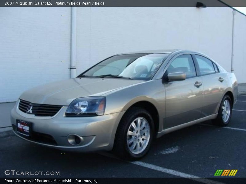 Platinum Beige Pearl / Beige 2007 Mitsubishi Galant ES