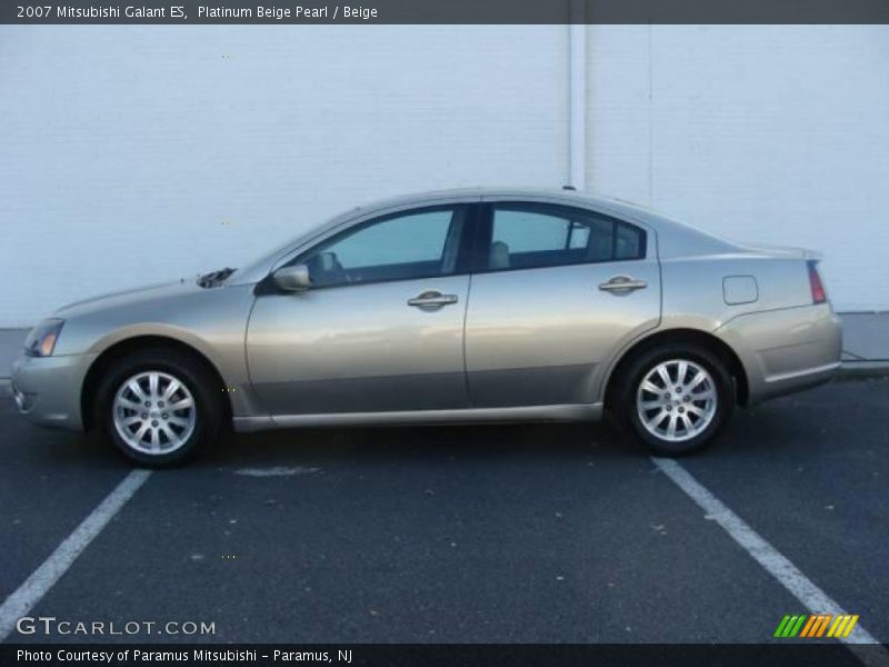 Platinum Beige Pearl / Beige 2007 Mitsubishi Galant ES