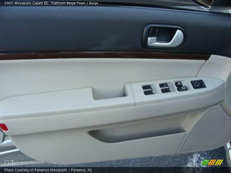 Platinum Beige Pearl / Beige 2007 Mitsubishi Galant ES