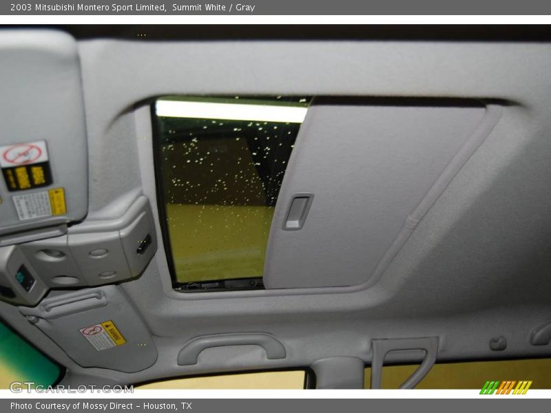 Summit White / Gray 2003 Mitsubishi Montero Sport Limited