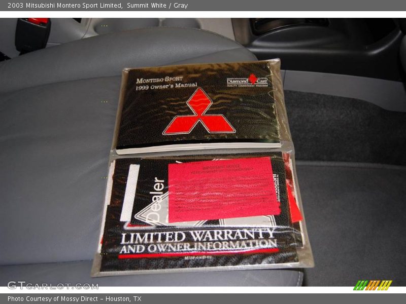 Summit White / Gray 2003 Mitsubishi Montero Sport Limited