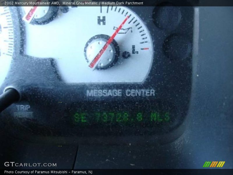 Mineral Grey Metallic / Medium Dark Parchment 2002 Mercury Mountaineer AWD