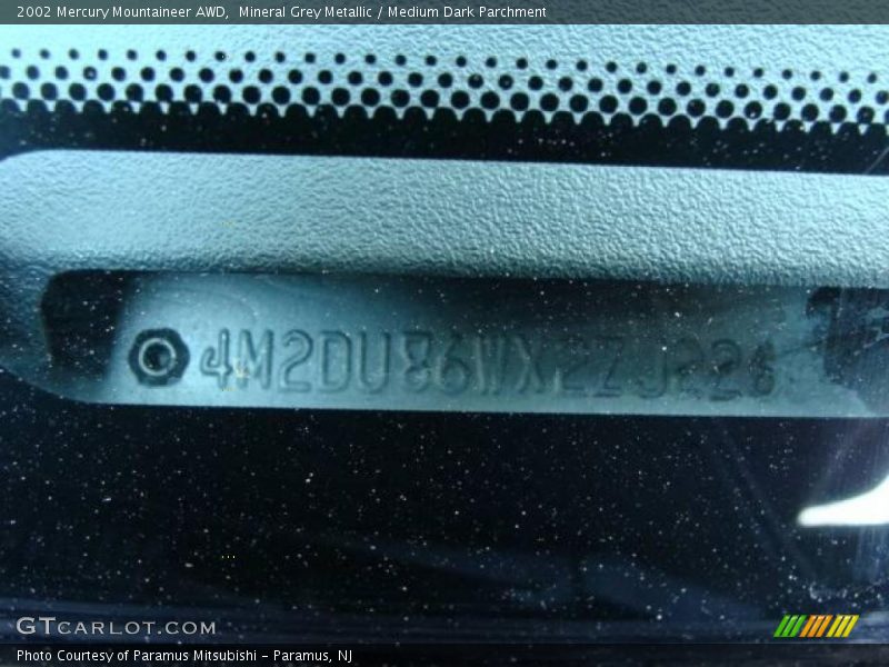 Mineral Grey Metallic / Medium Dark Parchment 2002 Mercury Mountaineer AWD
