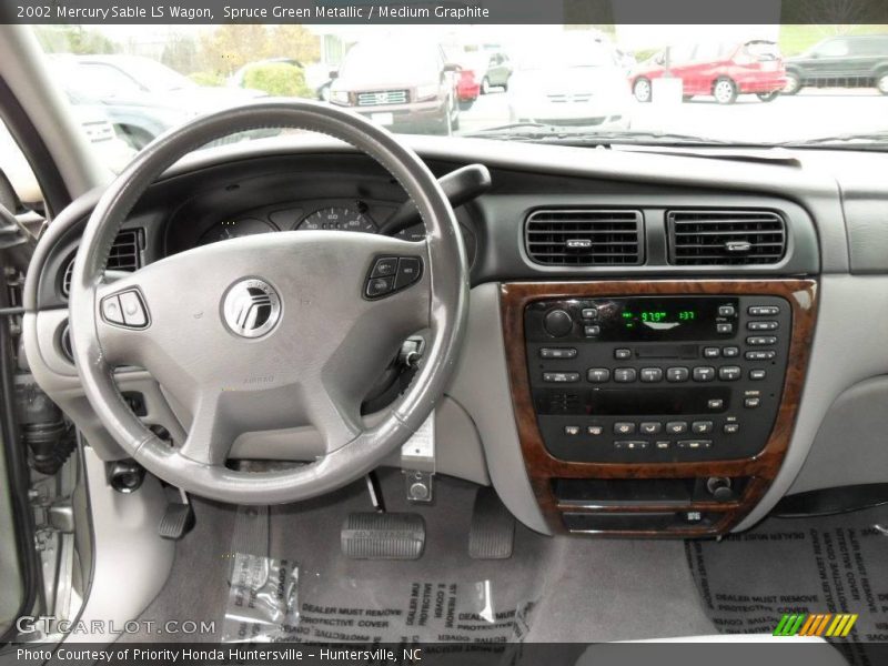 Spruce Green Metallic / Medium Graphite 2002 Mercury Sable LS Wagon