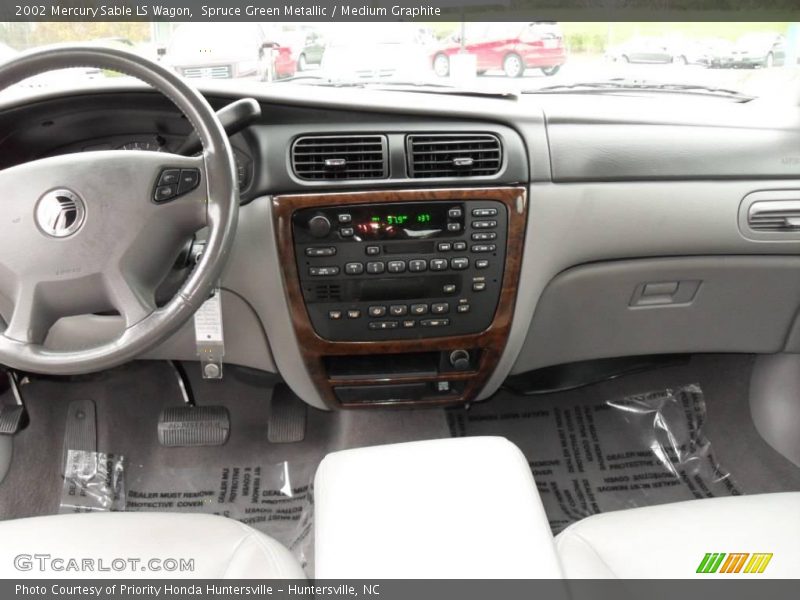 Spruce Green Metallic / Medium Graphite 2002 Mercury Sable LS Wagon
