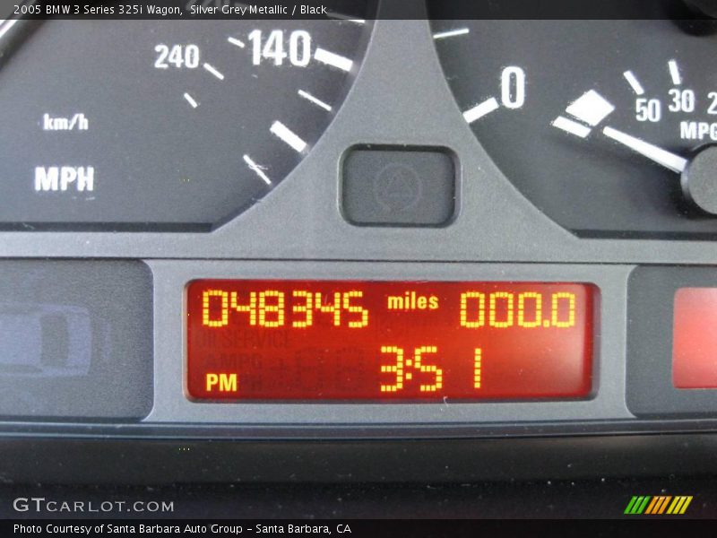 Silver Grey Metallic / Black 2005 BMW 3 Series 325i Wagon