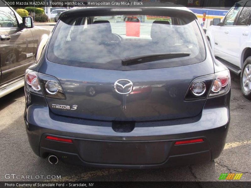 Metropolitan Gray Mica / Black 2008 Mazda MAZDA3 s Touring Hatchback