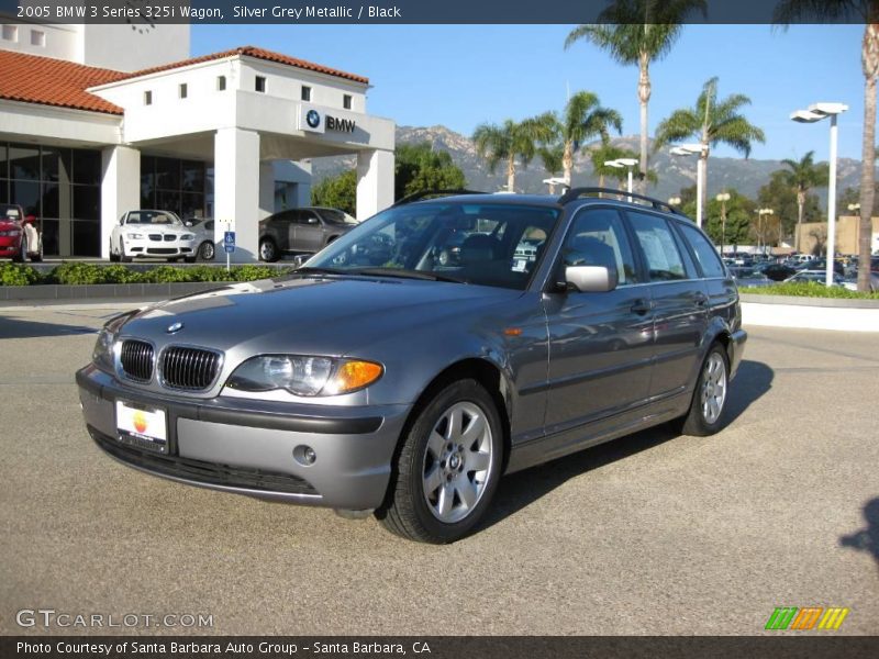 Silver Grey Metallic / Black 2005 BMW 3 Series 325i Wagon