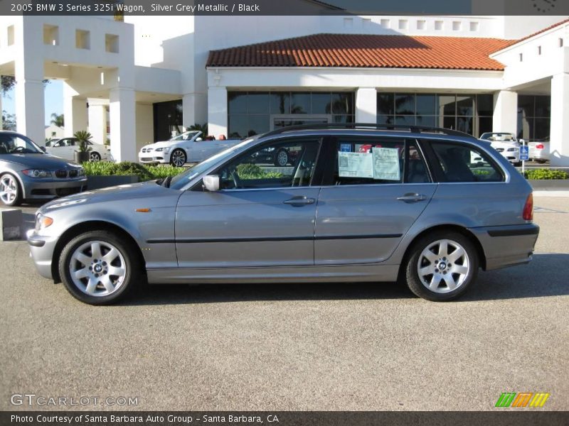 Silver Grey Metallic / Black 2005 BMW 3 Series 325i Wagon