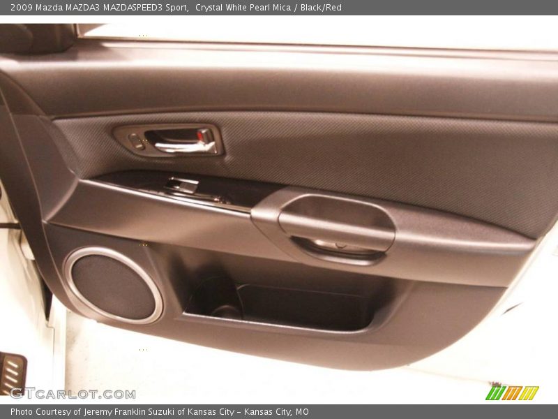 Crystal White Pearl Mica / Black/Red 2009 Mazda MAZDA3 MAZDASPEED3 Sport