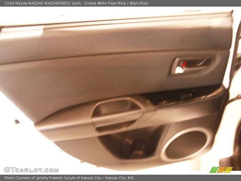 Crystal White Pearl Mica / Black/Red 2009 Mazda MAZDA3 MAZDASPEED3 Sport
