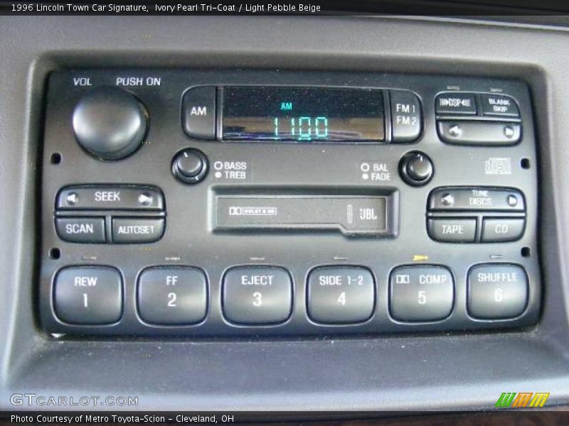 Ivory Pearl Tri-Coat / Light Pebble Beige 1996 Lincoln Town Car Signature