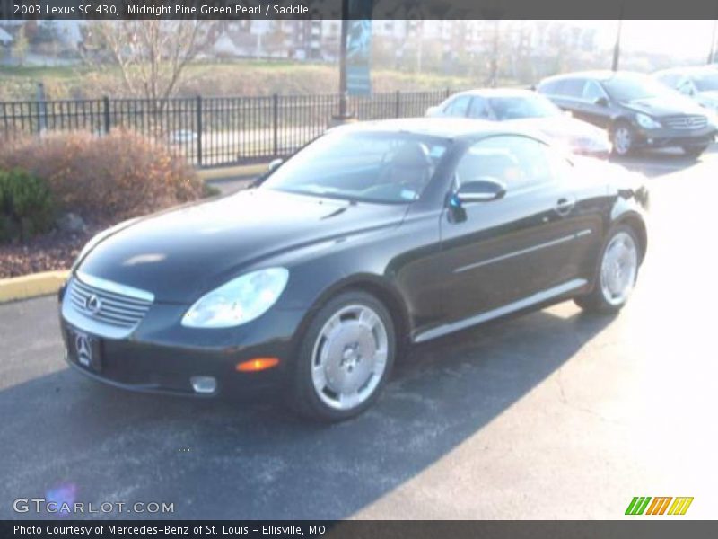 Midnight Pine Green Pearl / Saddle 2003 Lexus SC 430