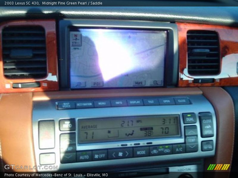 Midnight Pine Green Pearl / Saddle 2003 Lexus SC 430