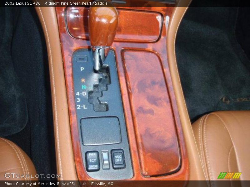 Midnight Pine Green Pearl / Saddle 2003 Lexus SC 430