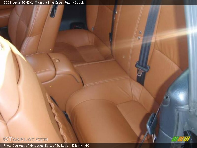 Midnight Pine Green Pearl / Saddle 2003 Lexus SC 430
