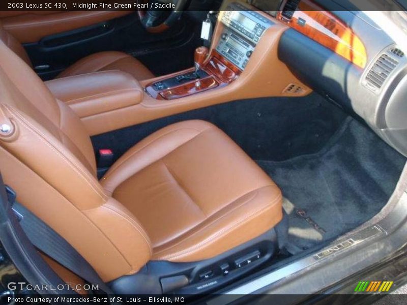 Midnight Pine Green Pearl / Saddle 2003 Lexus SC 430