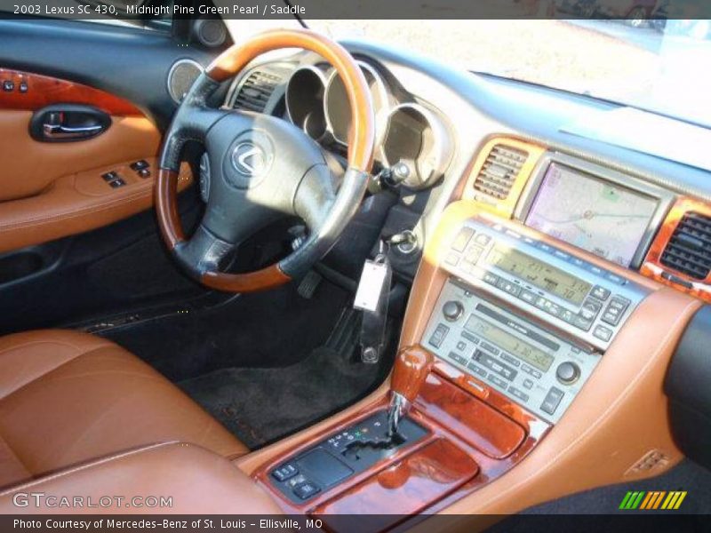 Midnight Pine Green Pearl / Saddle 2003 Lexus SC 430
