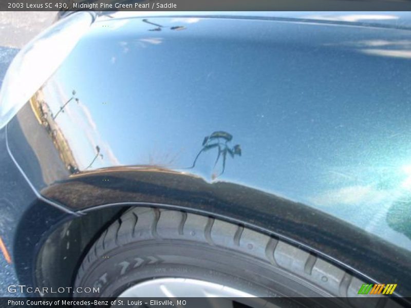 Midnight Pine Green Pearl / Saddle 2003 Lexus SC 430