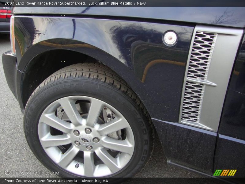 Buckingham Blue Metallic / Navy 2007 Land Rover Range Rover Supercharged