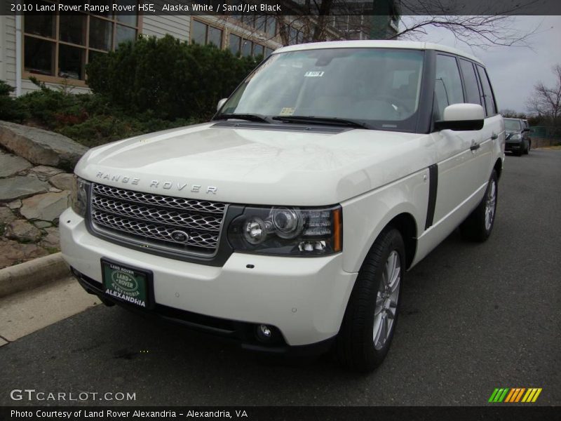 Alaska White / Sand/Jet Black 2010 Land Rover Range Rover HSE