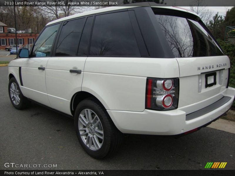 Alaska White / Sand/Jet Black 2010 Land Rover Range Rover HSE