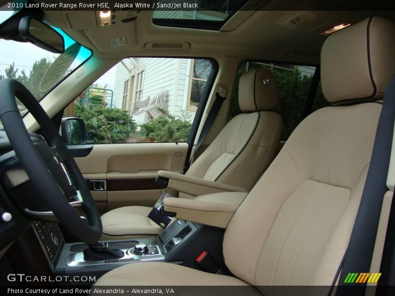 Alaska White / Sand/Jet Black 2010 Land Rover Range Rover HSE