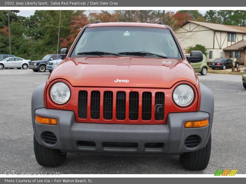 Salsa Red Pearlcoat / Dark Slate Gray 2002 Jeep Liberty Sport