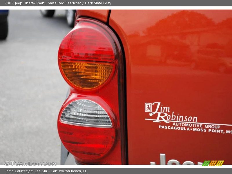 Salsa Red Pearlcoat / Dark Slate Gray 2002 Jeep Liberty Sport