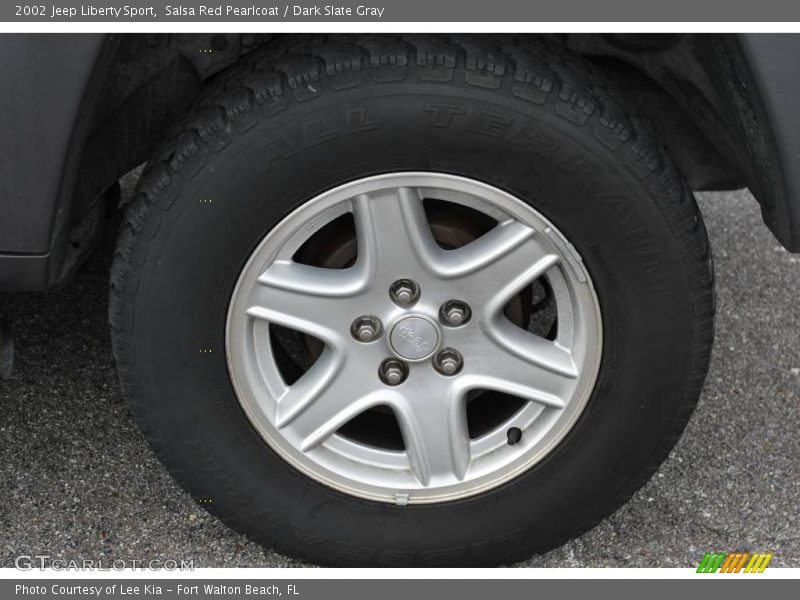 Salsa Red Pearlcoat / Dark Slate Gray 2002 Jeep Liberty Sport