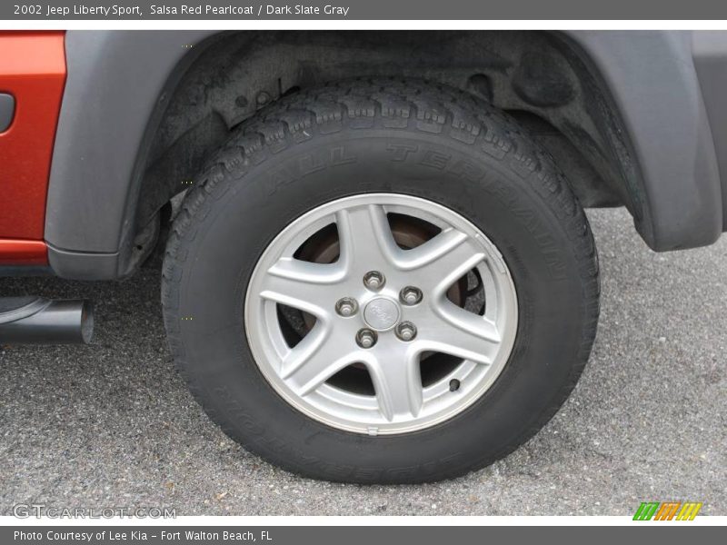 Salsa Red Pearlcoat / Dark Slate Gray 2002 Jeep Liberty Sport