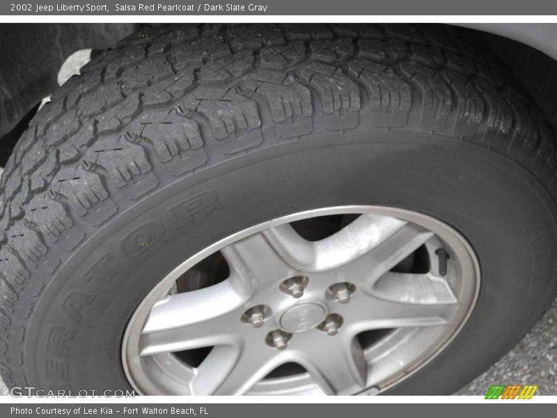 Salsa Red Pearlcoat / Dark Slate Gray 2002 Jeep Liberty Sport