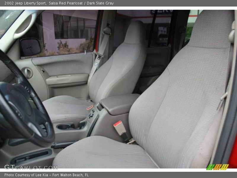 Salsa Red Pearlcoat / Dark Slate Gray 2002 Jeep Liberty Sport