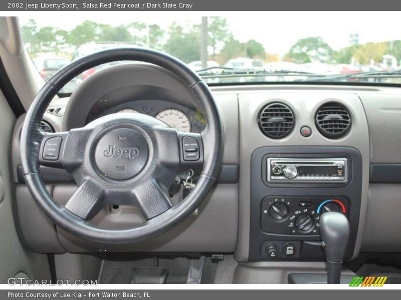 Salsa Red Pearlcoat / Dark Slate Gray 2002 Jeep Liberty Sport