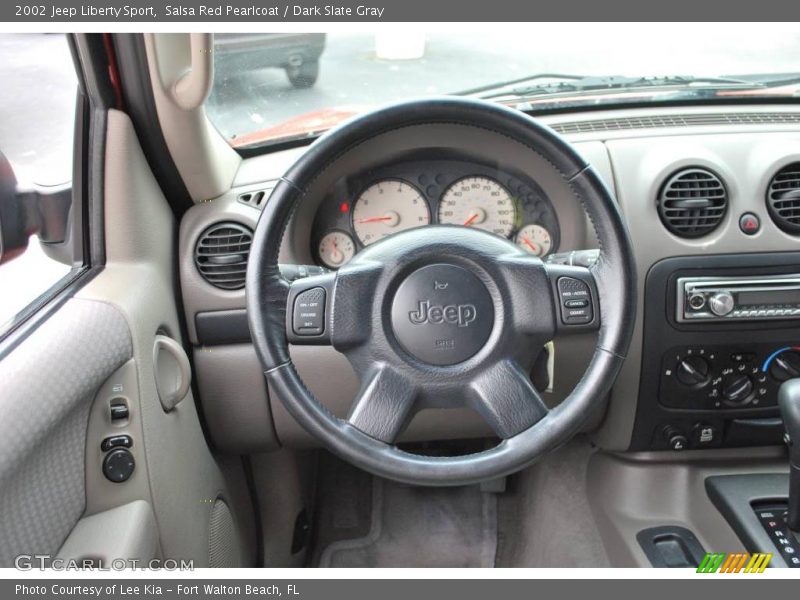 Salsa Red Pearlcoat / Dark Slate Gray 2002 Jeep Liberty Sport