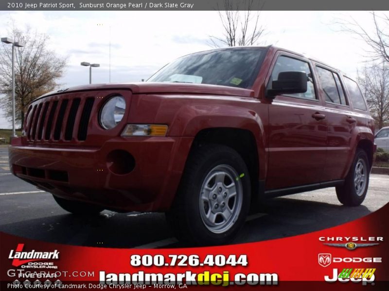 Sunburst Orange Pearl / Dark Slate Gray 2010 Jeep Patriot Sport