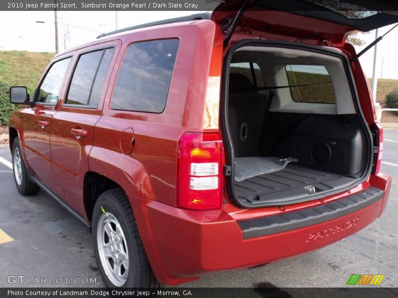 Sunburst Orange Pearl / Dark Slate Gray 2010 Jeep Patriot Sport