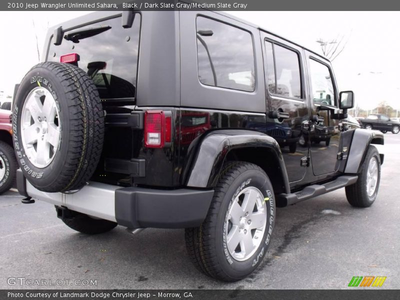 Black / Dark Slate Gray/Medium Slate Gray 2010 Jeep Wrangler Unlimited Sahara