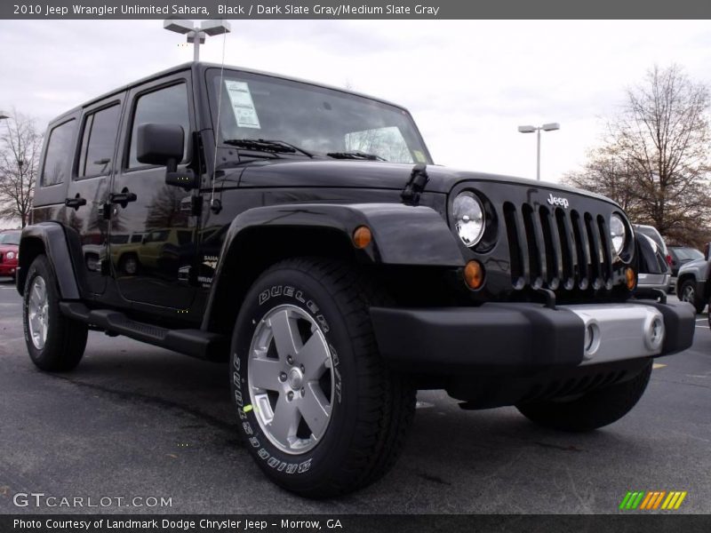 Black / Dark Slate Gray/Medium Slate Gray 2010 Jeep Wrangler Unlimited Sahara