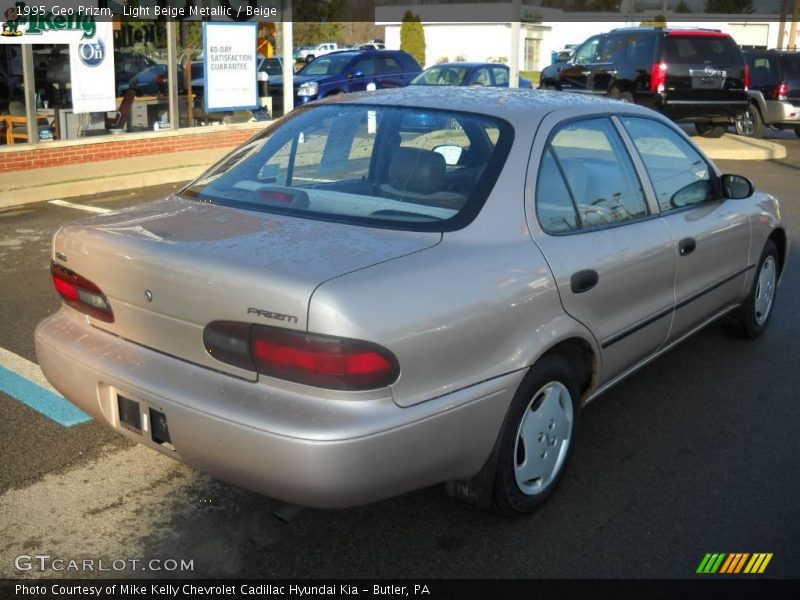 Light Beige Metallic / Beige 1995 Geo Prizm