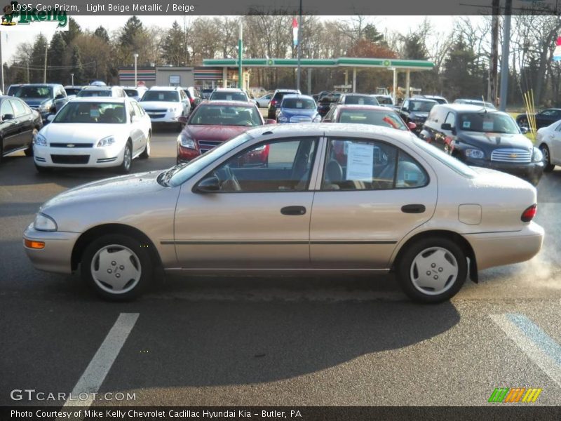 Light Beige Metallic / Beige 1995 Geo Prizm