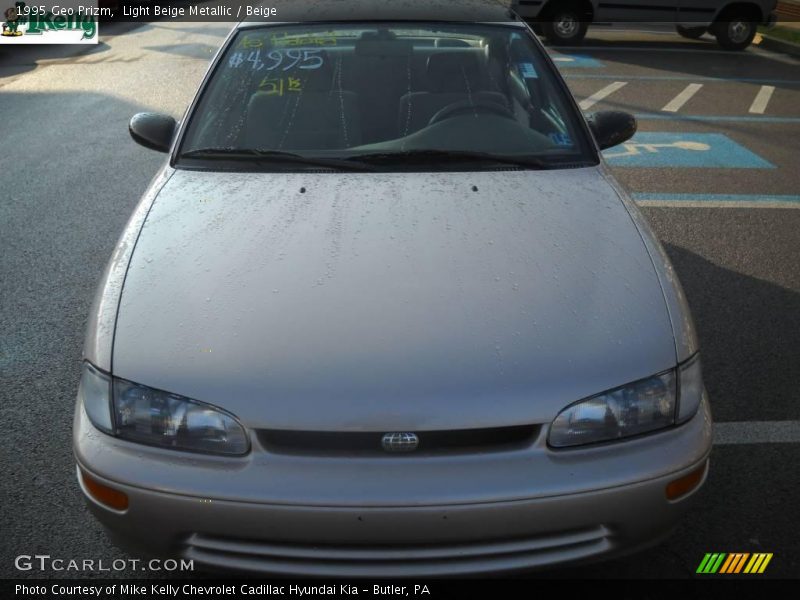Light Beige Metallic / Beige 1995 Geo Prizm