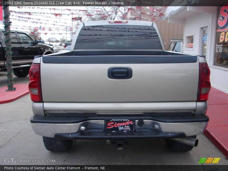 Pewter Metallic / Neutral 2001 GMC Sierra 2500HD SLE Crew Cab 4x4
