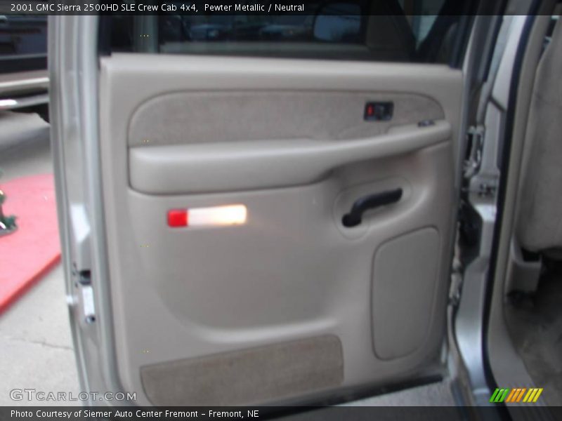 Pewter Metallic / Neutral 2001 GMC Sierra 2500HD SLE Crew Cab 4x4