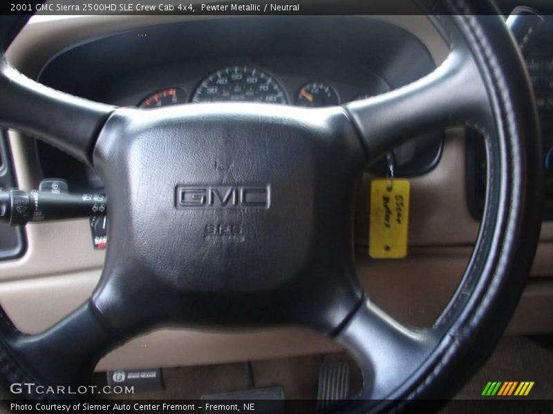 Pewter Metallic / Neutral 2001 GMC Sierra 2500HD SLE Crew Cab 4x4