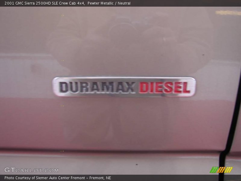 Pewter Metallic / Neutral 2001 GMC Sierra 2500HD SLE Crew Cab 4x4