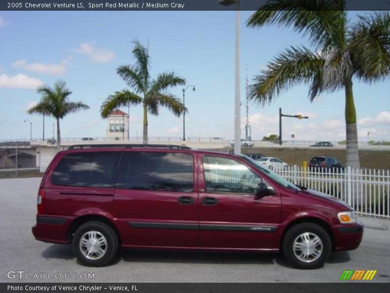 Sport Red Metallic / Medium Gray 2005 Chevrolet Venture LS