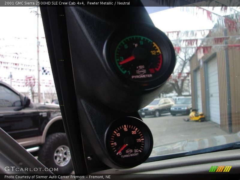 Pewter Metallic / Neutral 2001 GMC Sierra 2500HD SLE Crew Cab 4x4