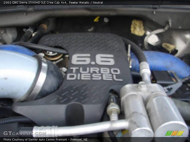 Pewter Metallic / Neutral 2001 GMC Sierra 2500HD SLE Crew Cab 4x4